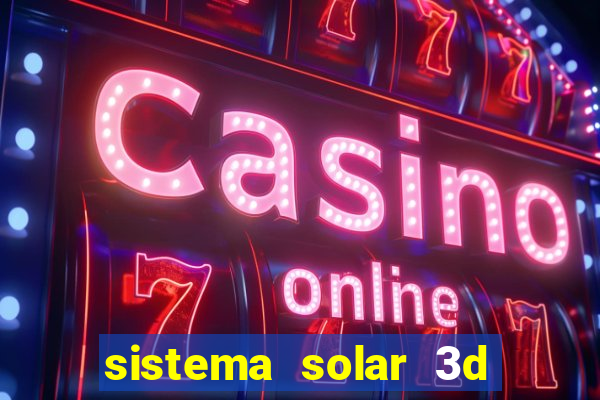 sistema solar 3d em movimento